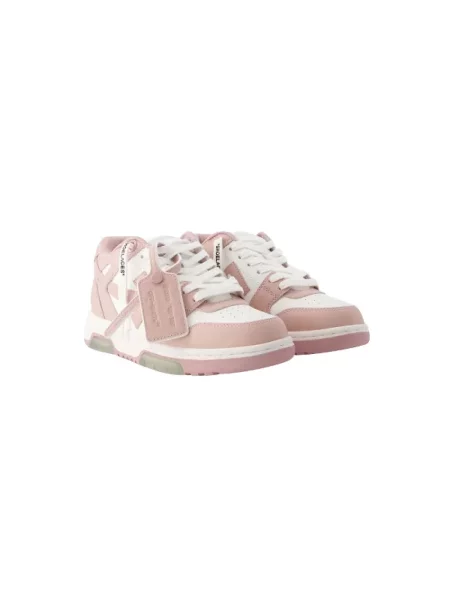 Sneakersy Off-white skórzane biznesowe białe