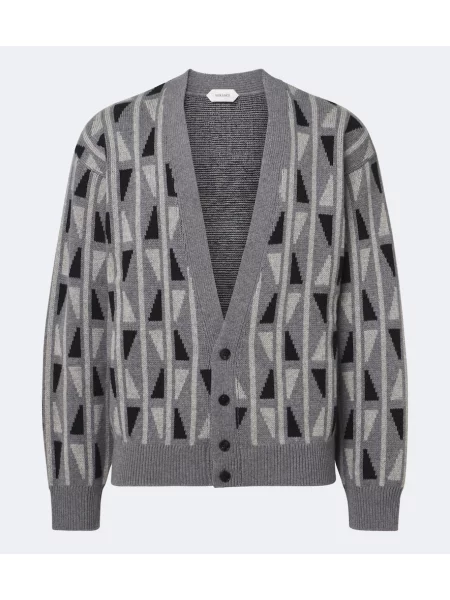 Cardigan Versace de lână gri