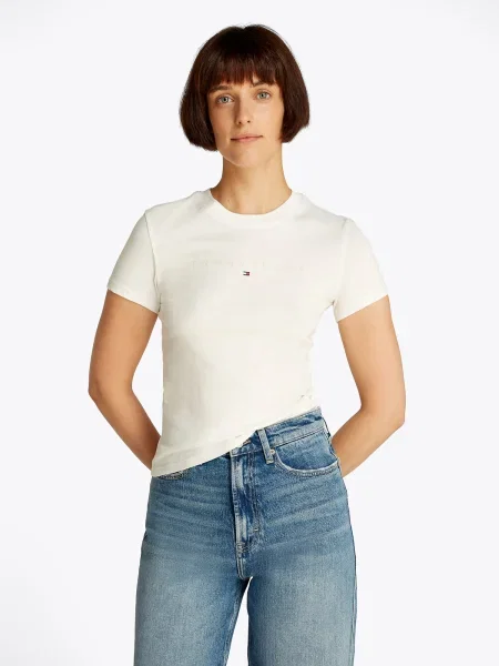 Tommy Jeans Majica pijeska bijela