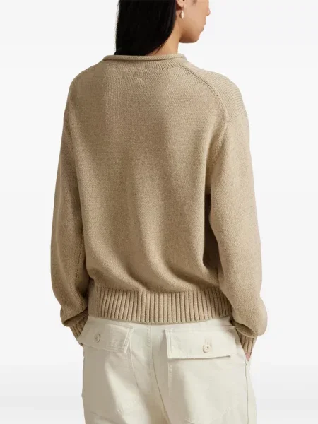 Căciulă Polo Ralph Lauren cu broderie cu dungi cowboy roșu