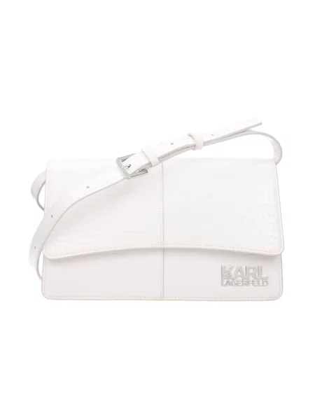Torebka crossbody Karl Lagerfeld biała