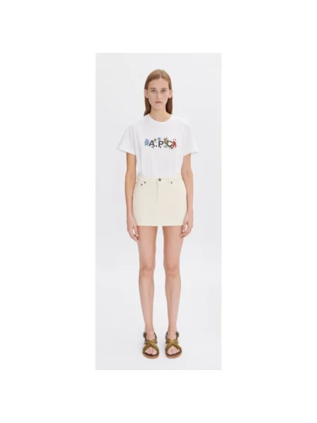 A.P.C. t-shirt t-shirt auguste GOTS damski biały