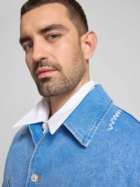 Kurtka koszulowa z imitacji denimu Marni
