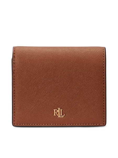 LAUREN RALPH LAUREN Малък дамски портфейл кафяв