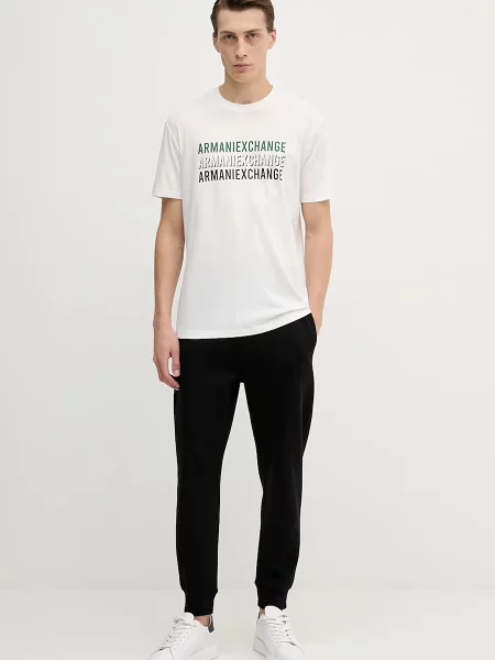 Спортивні штани Armani Exchange однотонні чорний