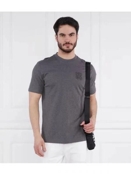 HUGO Tricou Daiman gri