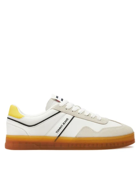 Маратонки Tommy Jeans TJM LEATHER RETRO CUPSOLE бяло