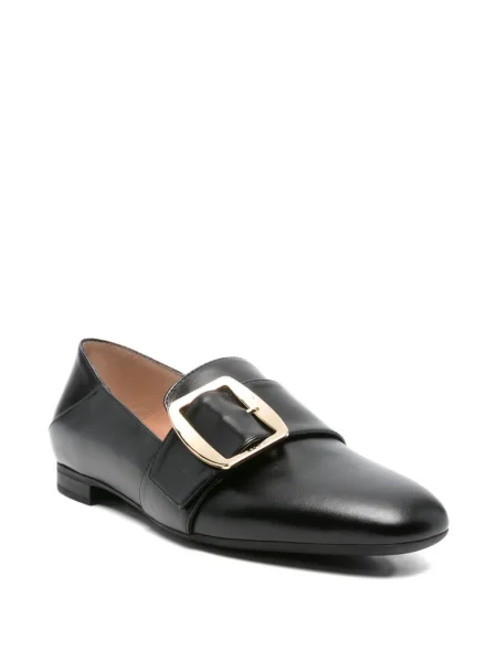 Pantofi loafer Bally din piele cu cataramă negru
