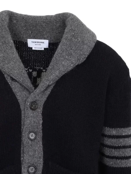 Gulerat cardigan Thom Browne negru