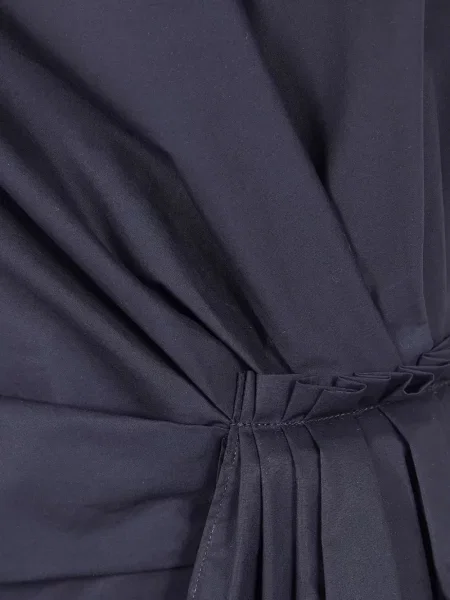 Τοπ Mantu ντραπέ μαύρο