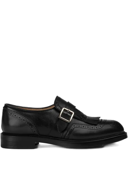 Pantofi derby Doucal's cu franjuri cu cataramă negru