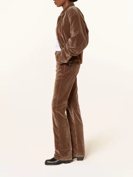 Haikure Bootcut Kalhoty Carly S Rozšířenými Nohavicemi hnědá