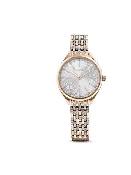 Swarovski Zegarek srebrny żółty