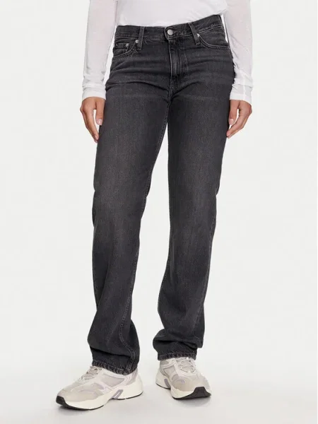 Calvin Klein Jeans Blugi Straight Fit gri