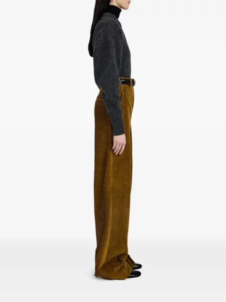 Pulover Proenza Schouler cu decolteu rotund gri