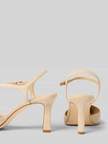 Sandałki z naturalnej skóry model AMARA' Michael Michael Kors beżowe