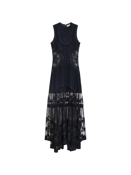 Rochie maxi Ulla Johnson de mătase negru