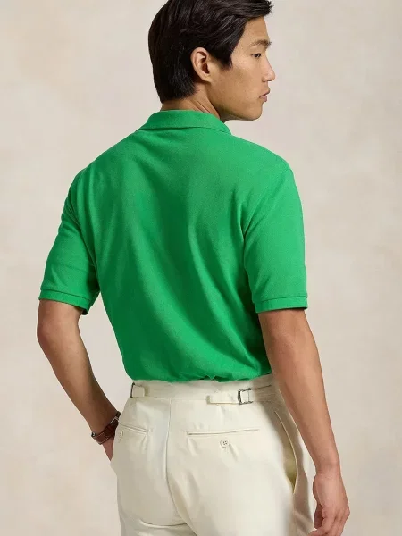 Polo Ralph Lauren Koszulki Mężczyzna S Casual Koszulka Polo z Krótkim Rękawem zielony
