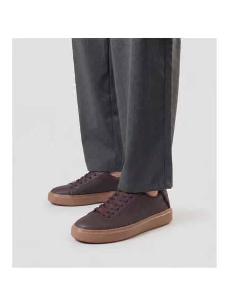 Sneakersy Alexander Smith skórzane brązowe