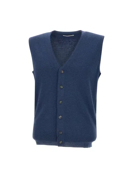 Kamizelka Kangra wełniana niebieska