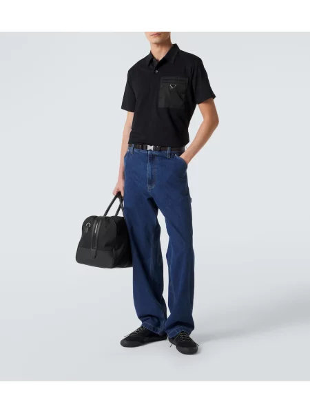 Tricou polo Prada negru