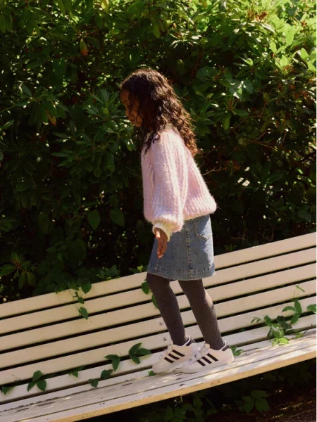 Vero Moda Girl Sweter Juliette fioletowy