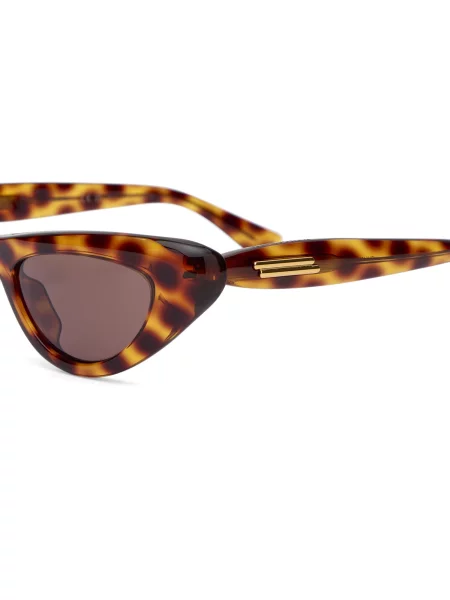Okulary przeciwsłoneczne Bottega Veneta Eyewear brązowe