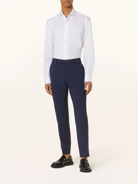Joop! Spodnie Garniturowe Blayr Slim Fit blau granatowe
