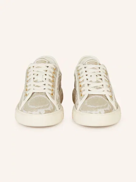 Versace Sneakersy Barocco Greca beige beżowe