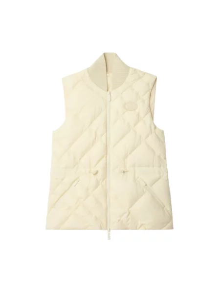 Kamizelka Burberry w kratkę biała