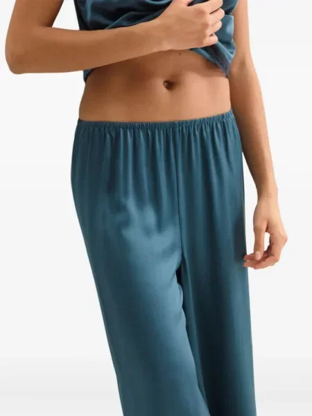 Pantaloni Eres din dantelă albastru