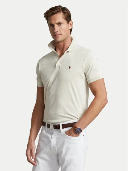 Polo Ralph Lauren Тениска с яка и Екрю Custom