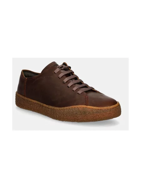 Sneakersy Camper skórzane sznurowane klasyczne brązowe