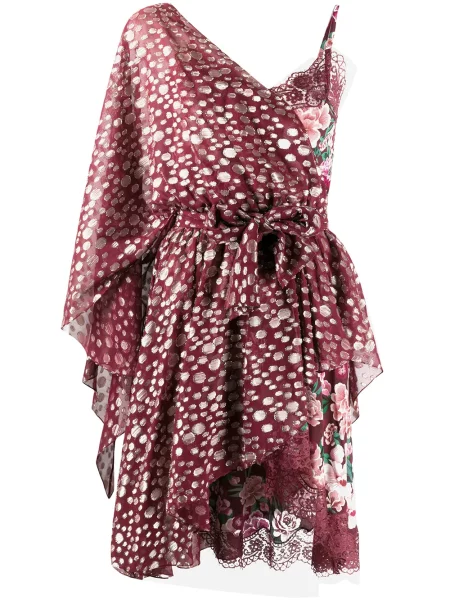 Костюм рокля Faith Connexion едно рамо червено