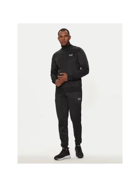 Komplet dresowy Ea7 Emporio Armani na siłownię czarny