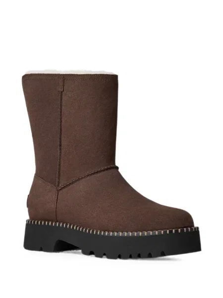 Cizme scurte Ugg din piele de căprioară maro