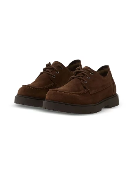Półbuty Birkenstock koronkowe brązowe
