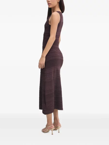 Rochie midi Ermanno Firenze tricotate maro