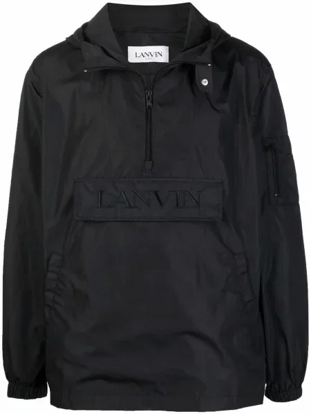 Geacă de vânt Lanvin cu broderie negru