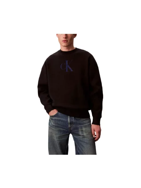 Calvin Klein Jeans sweter z domieszką kaszmiru czarny