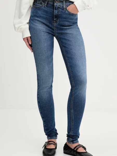 Kavbojke Tommy Jeans mornarsko modra