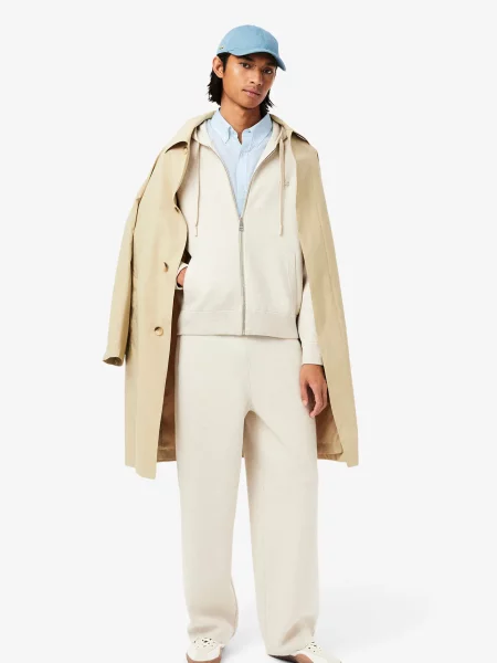 Лляна сорочка Lacoste блакитна