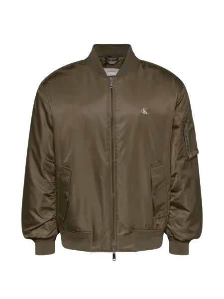 Geacă bomber Calvin Klein cu imagine verde