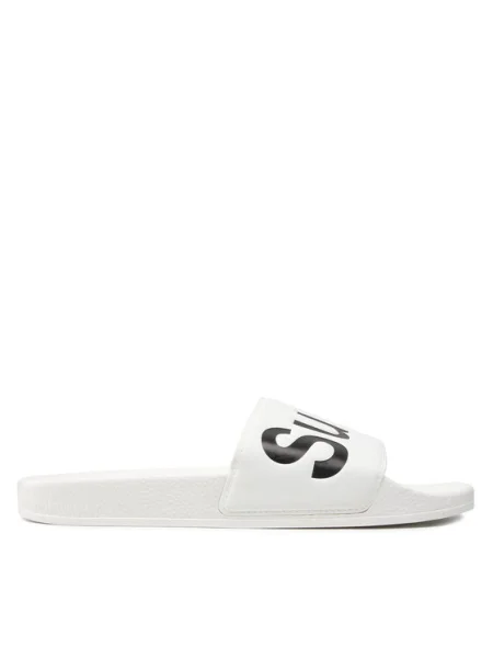 Superga Șlapi Slides Polysoft alb
