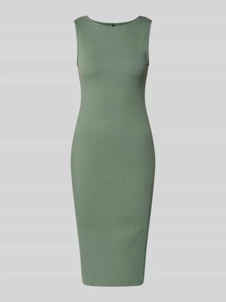 Sukienka do kolan z mieszanka bawełny model RUBY' Vero Moda czarna