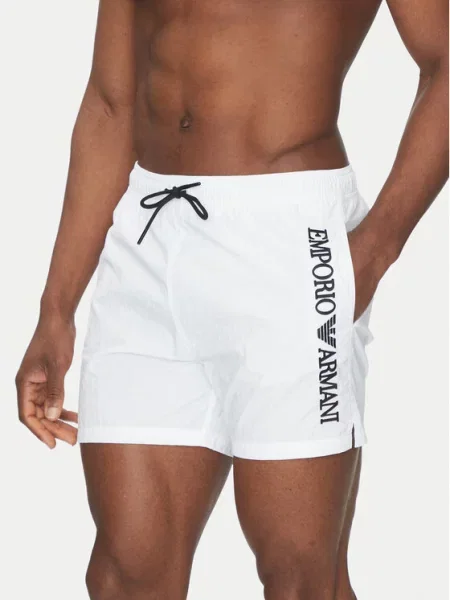 Kopalne hlače Emporio Armani Underwear bela
