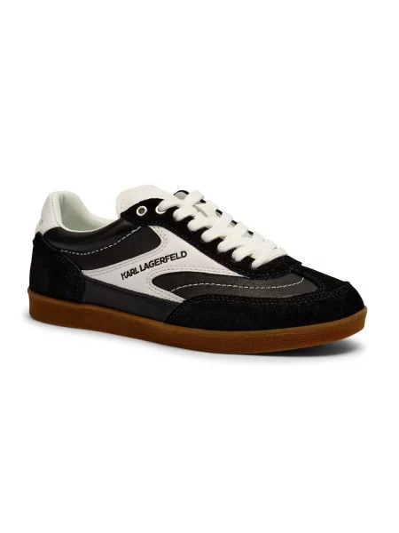 Karl Lagerfeld Sneakers tornacipő KANDIDATE | hasított bőr fekete