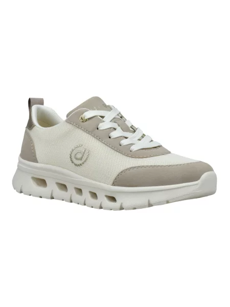 Sneakersy Bugatti skórzane beżowe