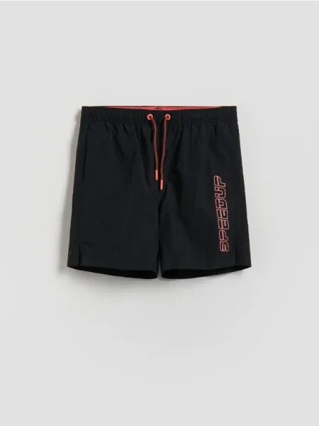 Reserved Pantaloni scurți de baie negru