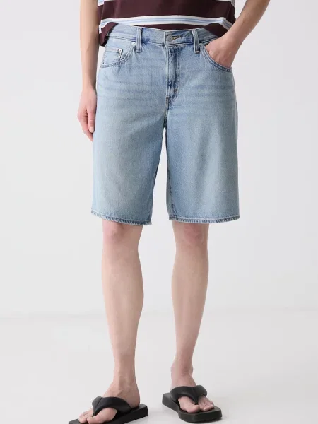 Levi's pantaloni scurți pentru femei din denim BAGGY DAD albastru